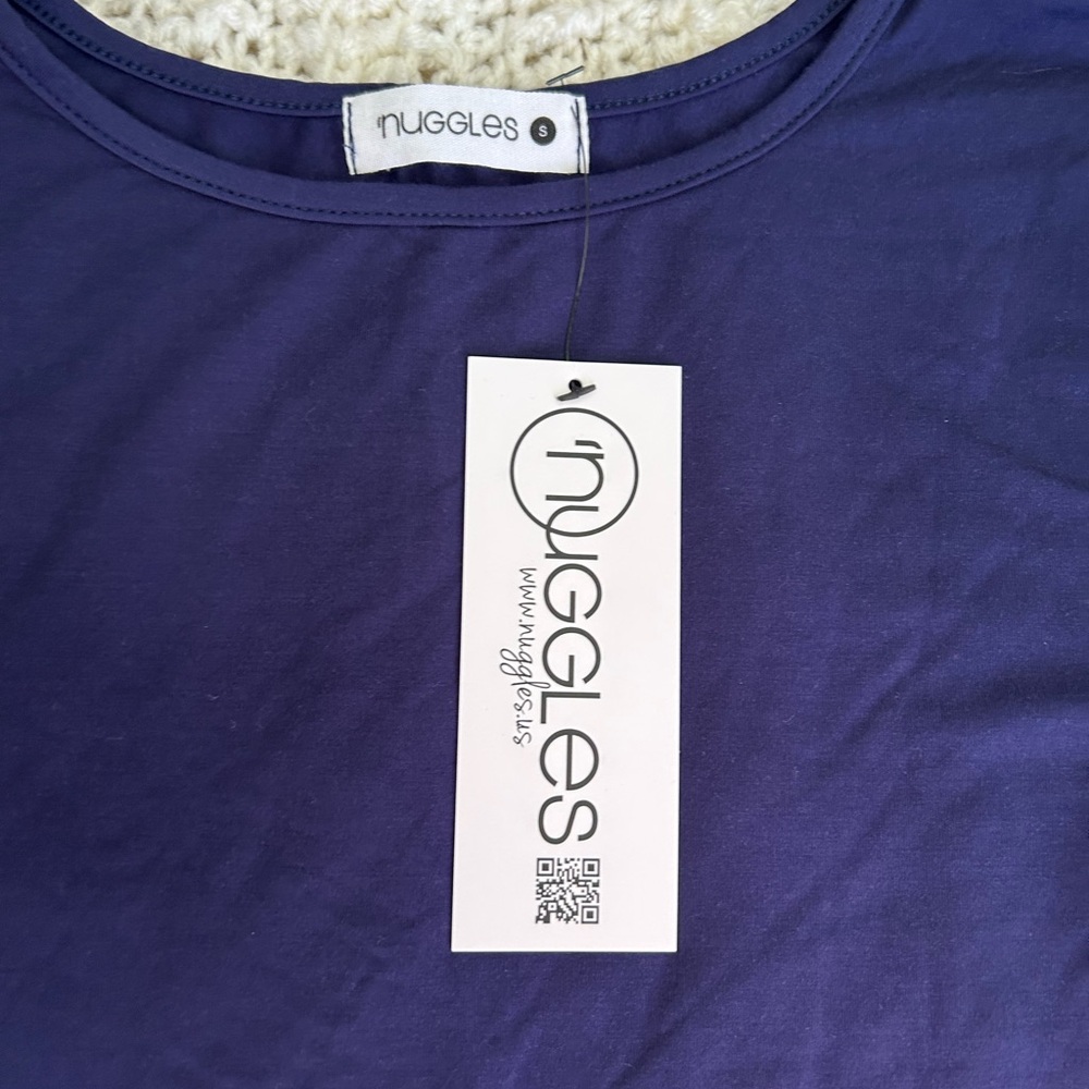 Nuggles | NWT 3/4 Sleeve Layering Tee in Navy | Size Small - Picture 2 of 5